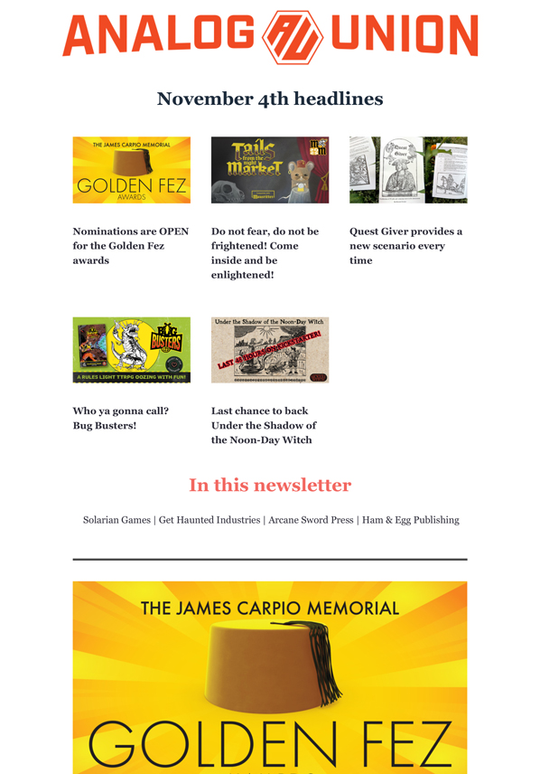 Tuesday, November 4th