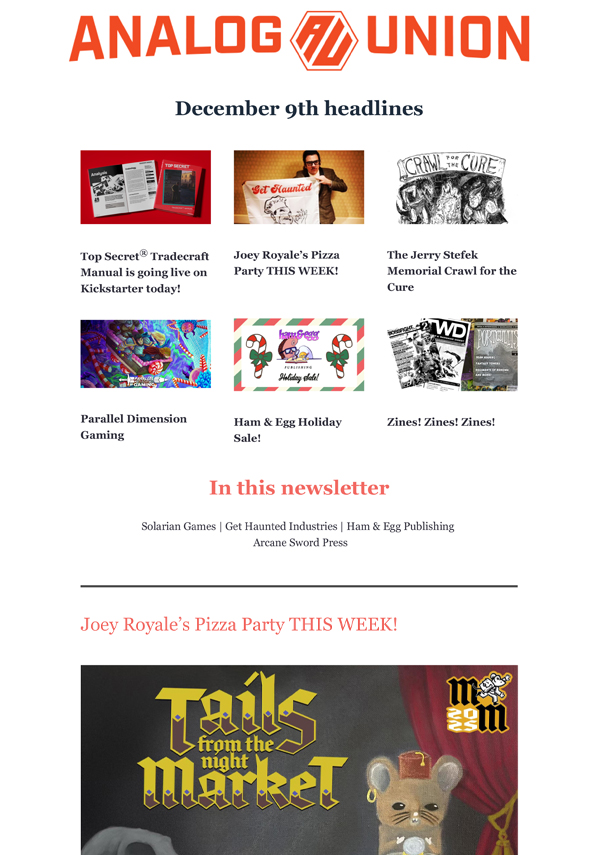 Tuesday, December 9th