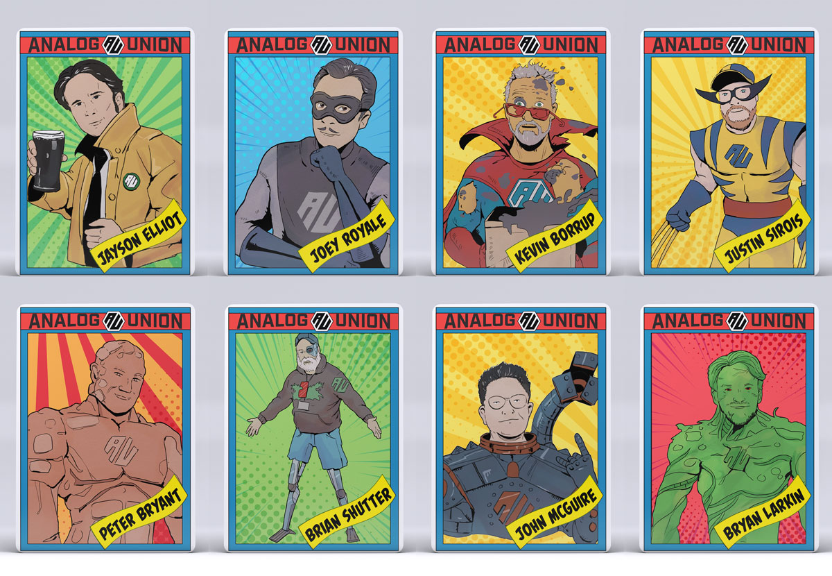 Analog Union trading cards
